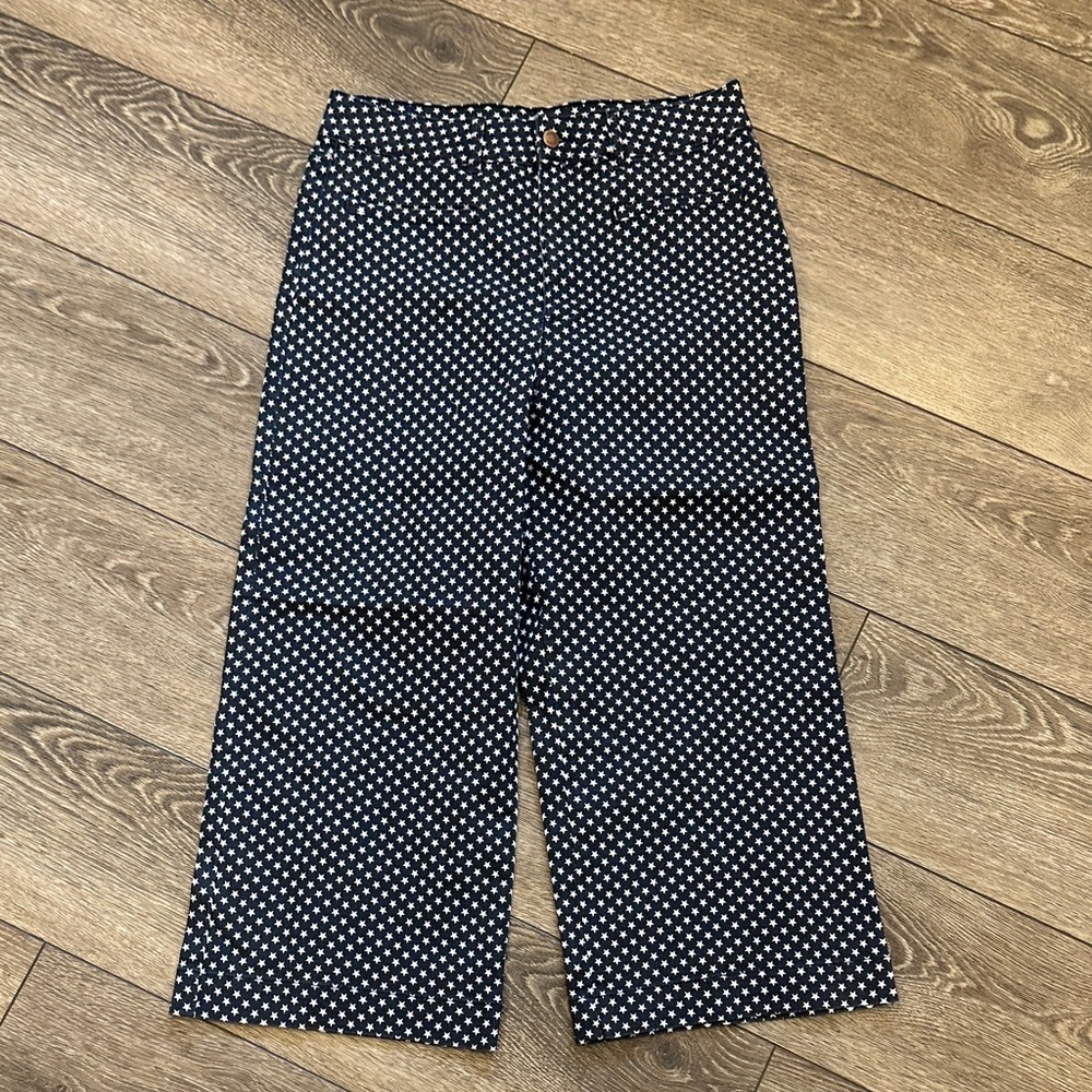 VENUS Starry Navy and White Denim Pants Size 14 NWOT